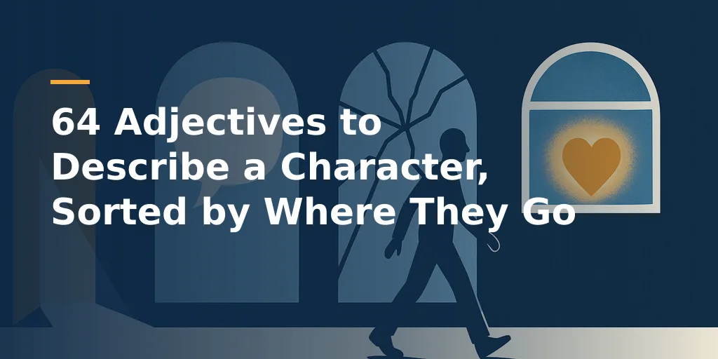 64 Adjectives to Describe a Character, Sorted by Where They Go in a Scene