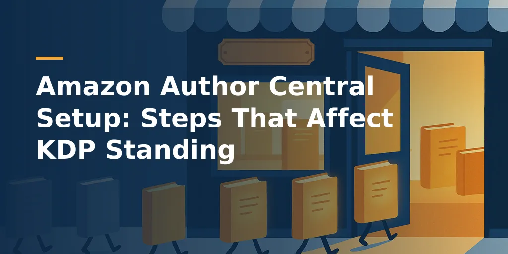 Amazon Author Central Setup: Steps That Affect KDP Standing