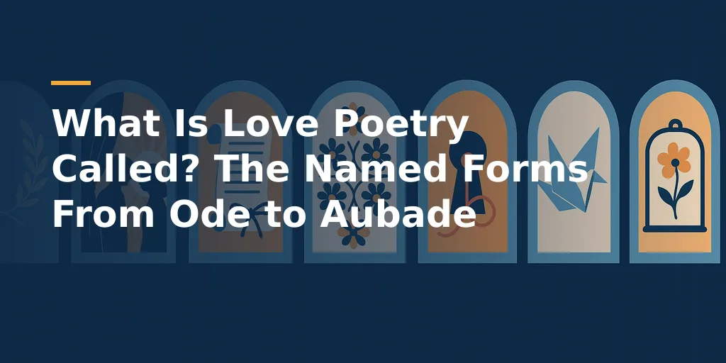 What Is Love Poetry Called? The Named Forms From Ode to Aubade