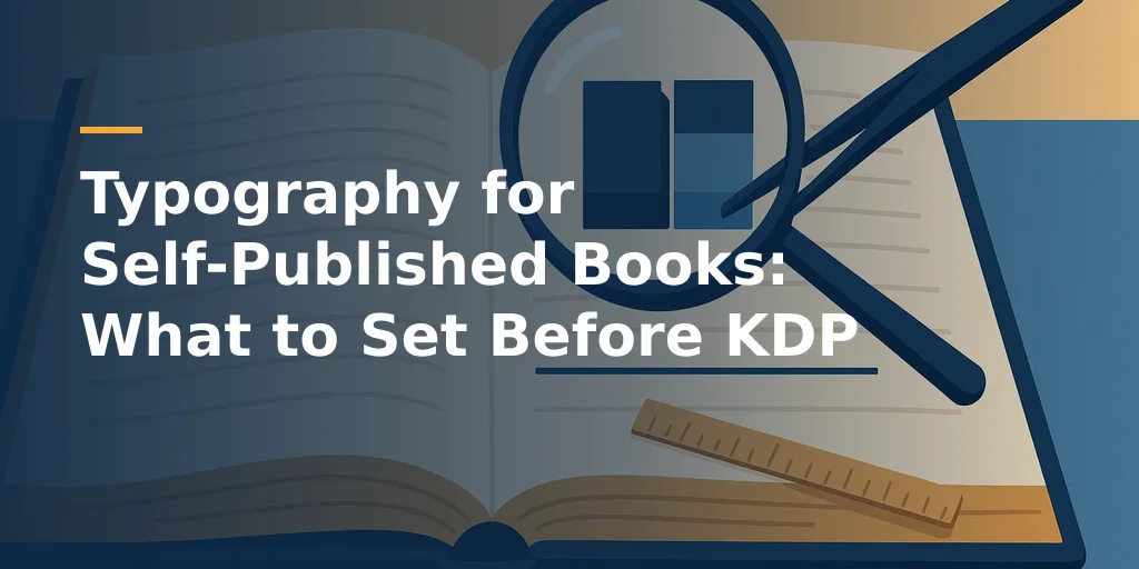 Typography for Self-Published Books: What to Set Before KDP