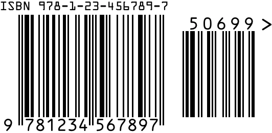 ISBN barcode made with the generator