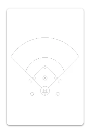 KDP Interior Template Low Content Design in 6x9 Inch as a Baseball Playbook Journal