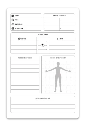 KDP Interior Template Low Content Design in 6x9 Inch as a Yoga Journal Book