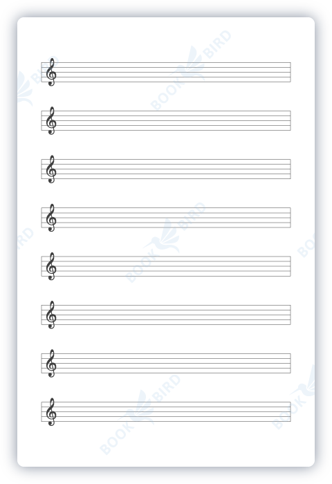 amazon kdp no content book interior template design of clef sheet music manuscript paper journal