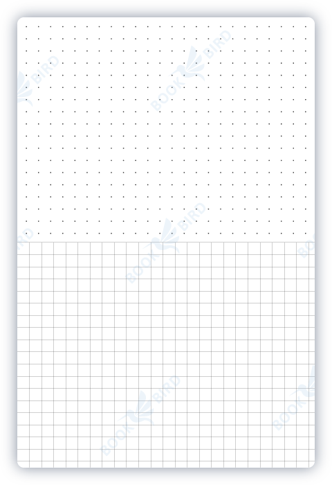 amazon kdp no content book interior template of dotted dot grid and 4x4 squared dual paper journal 6x9 inches