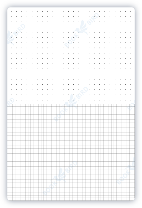 amazon kdp no content book interior template of dotted dot grid and 8x8 squared dual paper journal 6x9 inches