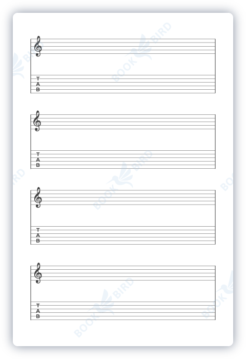 amazon kdp no content book interior template design of guitar tab tablature sheet music manuscript paper journal