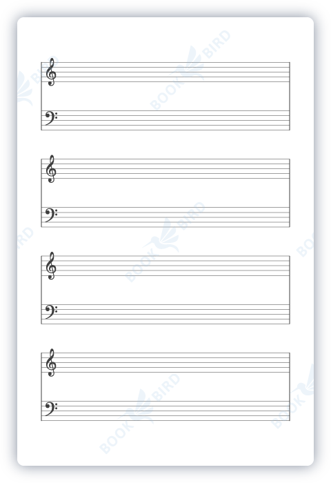 amazon kdp no content book interior template design of piano sheet music manuscript paper journal