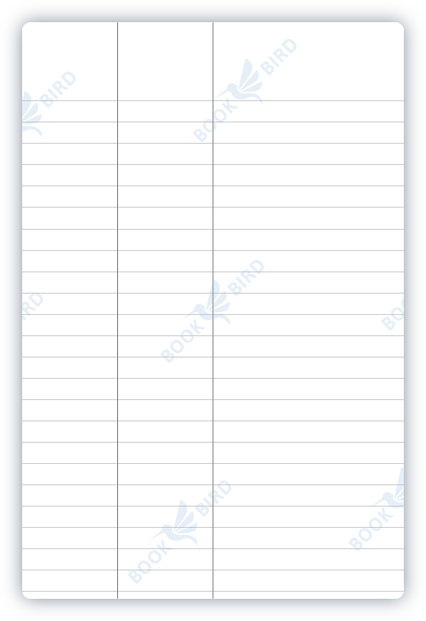 amazon kdp no content book interior template design of medium ruled vocabulary paper journal notebook