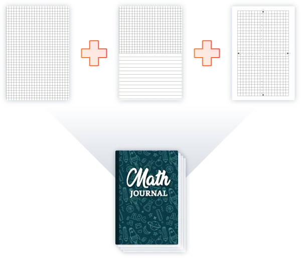 several no content interior designs combined into one amazon kdp journal notebook