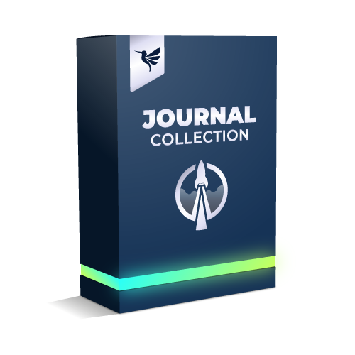 product image of journal collection no content book interior template design library