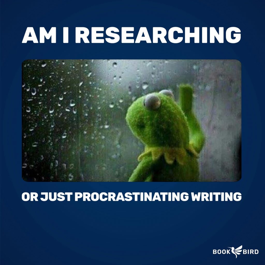 Am I Researching or Just Procrastinating Book Writing Meme