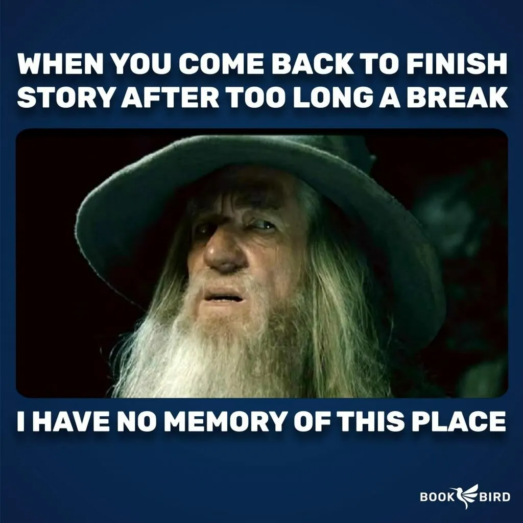 I Have No Memory Of This Place Book Writing Meme