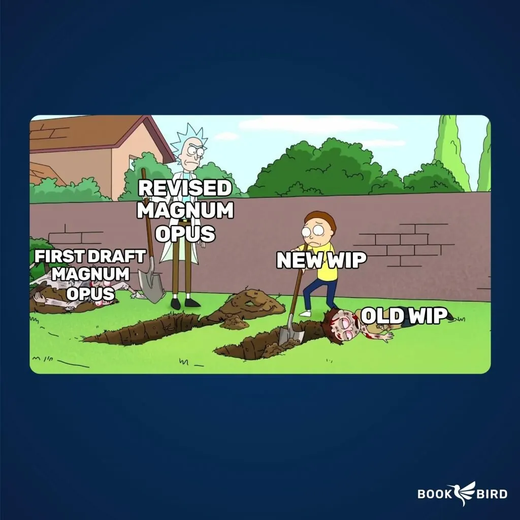 Manuscript Evolution Book Writing Meme