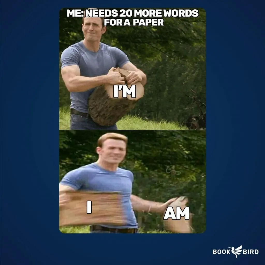 Needs 20 More Words For A Paper Book Writing Meme