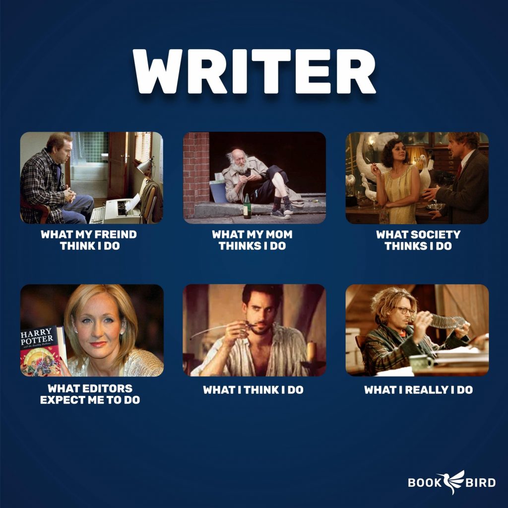 Writer What People Think Book Writing Meme