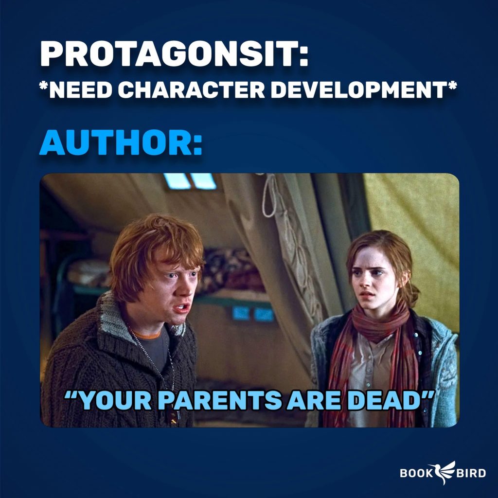 Your Parents Are Dead Book Writing Meme