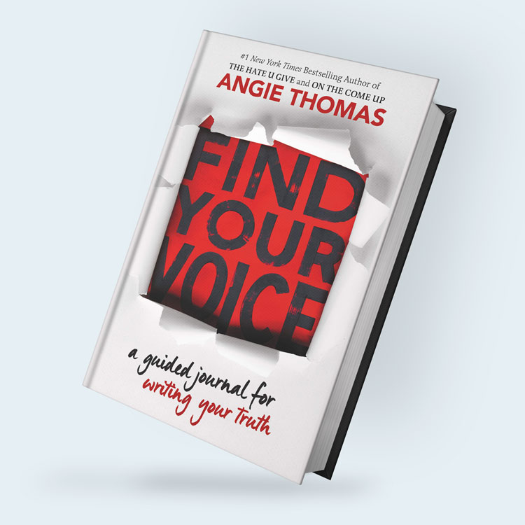 Find Your Voice: A Guided Journal by Angie Thomas Book Cover