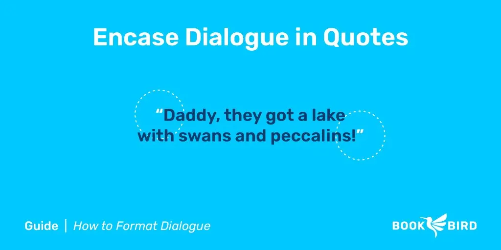 Enclose Dialogue in Quotation Marks Example