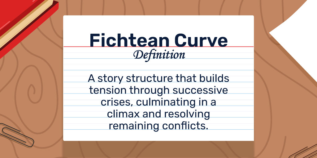 Fichtean Curve Definition: A story structure that intensifies tension through a series of crises, leading to a powerful climax and a resolution that unravel the remaining conflicts.