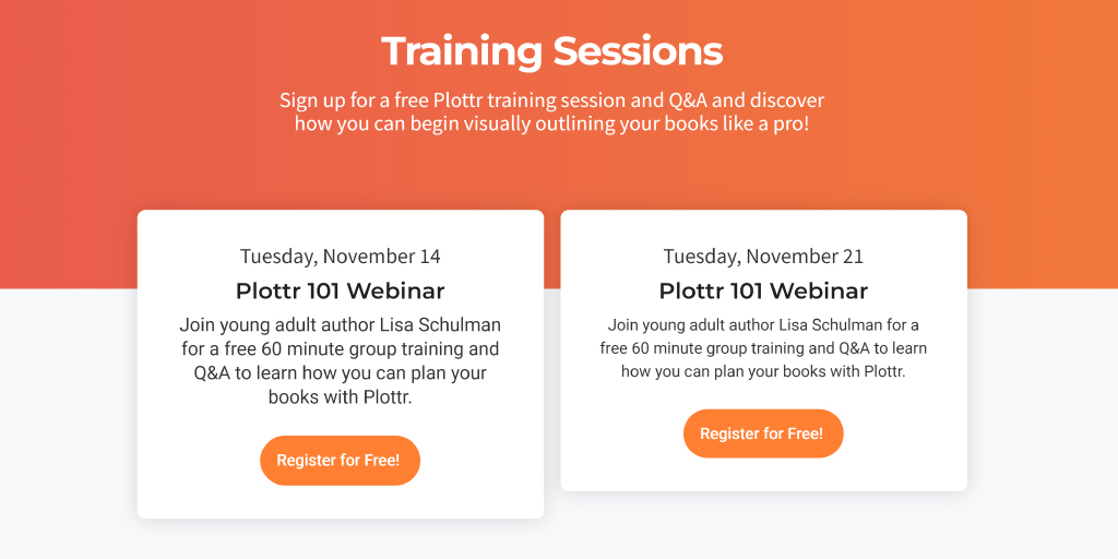 Overview of Plottr Training Sessions